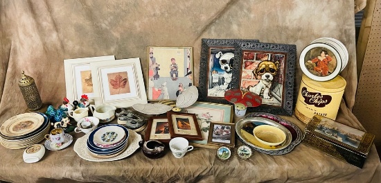 3 Tray Lot Miscellaneous Household Collectibles