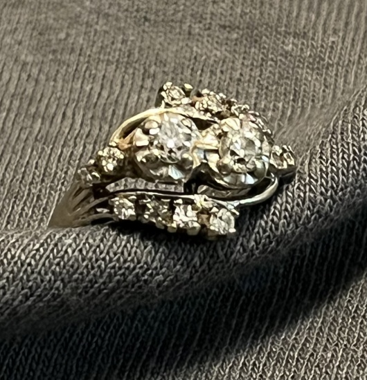 14 Kt. Gold Diamond Cluster Ring