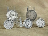 (2) 90% Silver Quarters & (2) 90% Silver Roosevelt Dimes