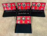 (4) 1979 United States Proof Sets In Black Boxes