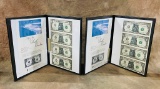 (2) South Carolina US Commemorative Gallery $1 Uncut Sheets