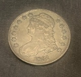 1831 Capped Bust Half Dollar 89% Silver