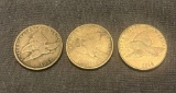 3 Flying Eagle Cent Coins (2) 1857 And 1858