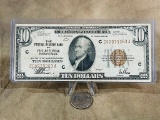 1929 $10 Brown Seal National Currency Federal Reserve Philadelphia Note