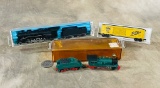 Lot Of 3 Vintage Train Engines & Cars