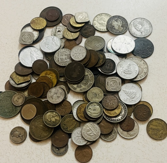 Lot of Unsearched Foreign Coins