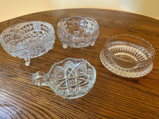 Pressed and Cut Glass Lot