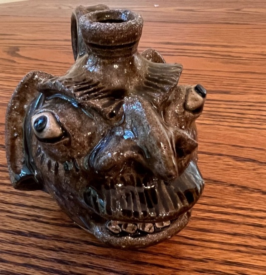 Steve Abee Miniature Face Jug Online Auctions Proxibid