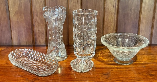 Pressed & Cut Crystal Lot