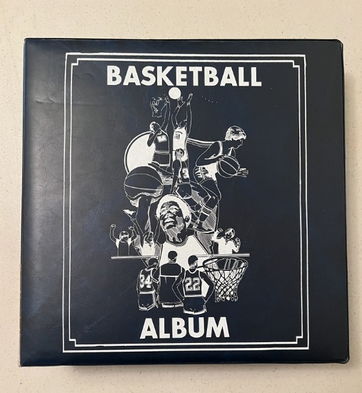 One Binder of Mixed Basketball Cards