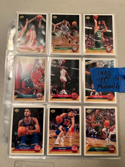 One Binder of 1992 McDonalds Upper Deck Basketball