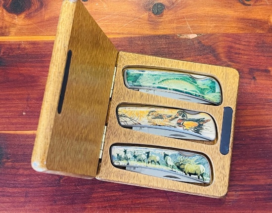 (3) Pocket Knives