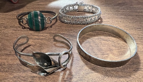 Lot of Silver Bracelets