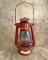 Red Painted Clear Globe Lantern