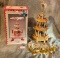 Natural Wood Xmas Candle Tower