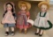 Lot of Three Madame Alexander Dolls