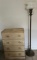Floor Lamp and Small Four Drawer Chest
