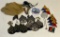 Tray Lot WW 2 Army Patches, Buttons And Bag