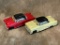 Lot Of 2 1953 Plastic Ford Friction Cars With Working Wipers