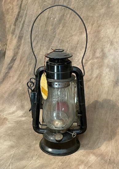 Rare Vintage Dietz Junior Cold Blast Lantern With Red Lens Wagon Taillight