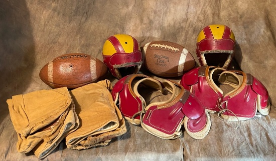Vintage Football Childs Equipment