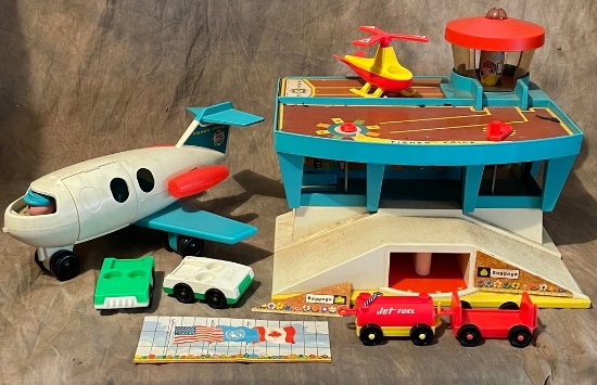 Vintage Fisher Price Airport Playset