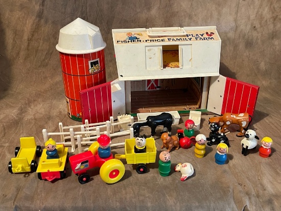 Vintage Fisher Price Farm Playset
