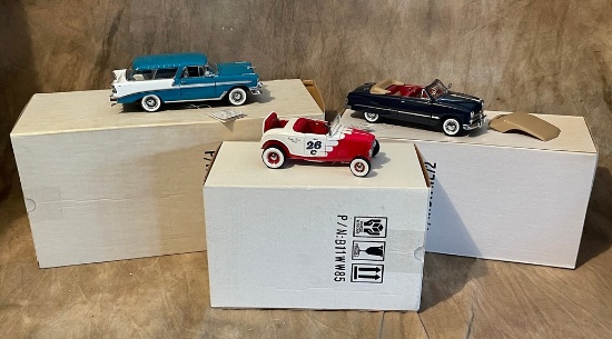 Lot Of 3 Franklin Mint Precision Diecast Models