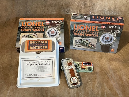 2 Lionel Collectible Train Watches