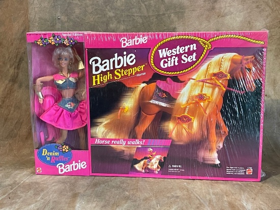Barbie High Stepper Horse Western Gift Set New In Box