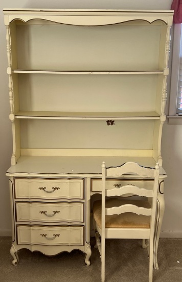 French Provincial Broyhill Desk and Chair