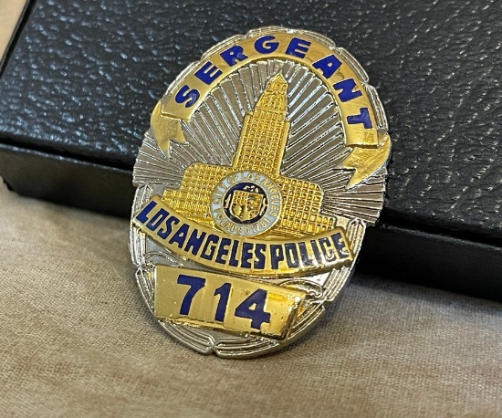 Los Angeles Police Sergeant Badge #714