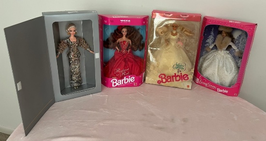 Lot of Four Barbies (new in box)