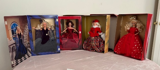 Lot of Four Barbies (new in box)