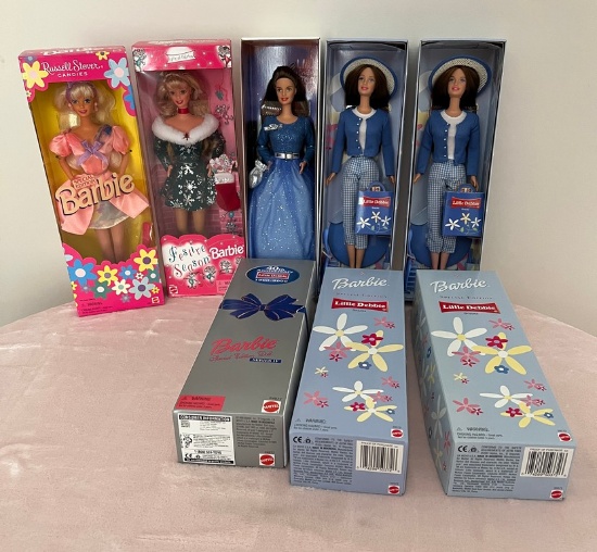 Lot of Five Barbies (new in box)