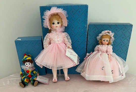 Lot of Three Madame Alexander Dolls (new in box)