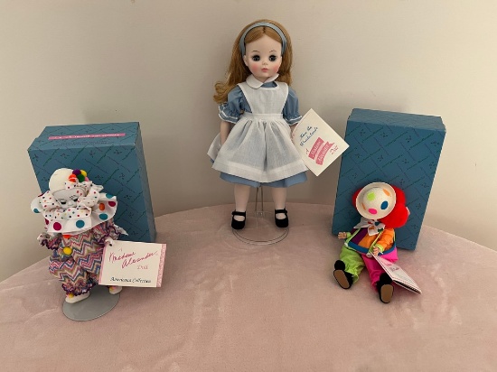 Lot of Three Madame Alexander Dolls (new in box)