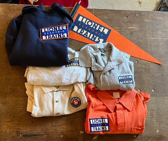 Lionel Trains Shirt and Pennant Lot