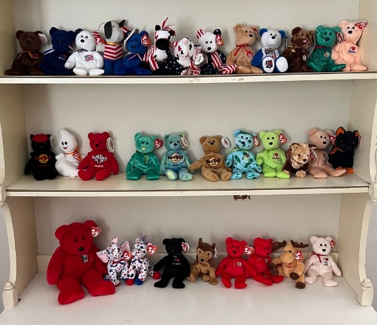 Lot of Twenty-Five Plus Beanie Babies