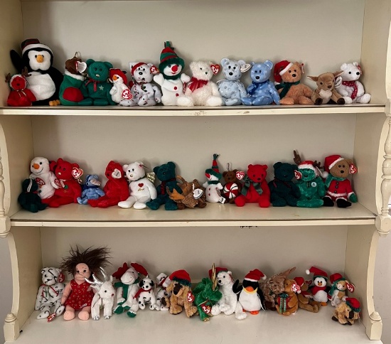 Lot of Thirty Plus Beanie Babies
