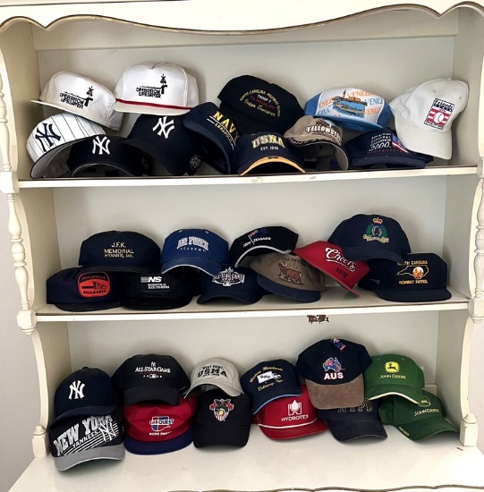 Lot of Baseball Caps