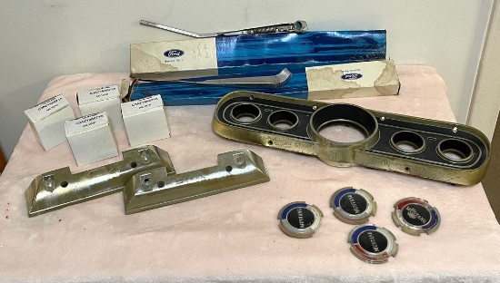 Vintage Tray Lot Mustang Car Parts