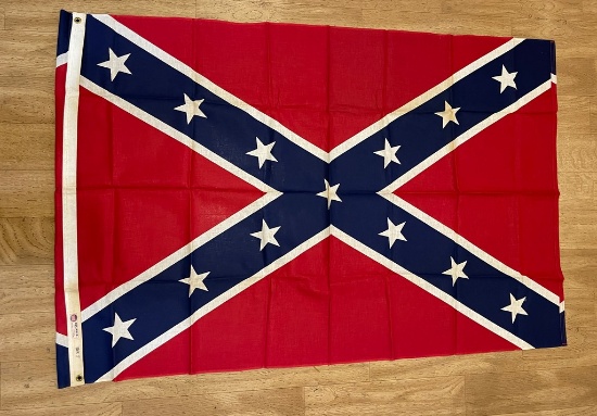 Vintage Reliance 100% Cotton Confederate Flag