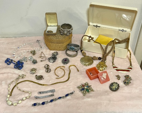 Box Of Costume Jewelry