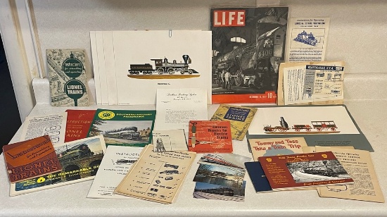 Lot of Locomotive Printed Items