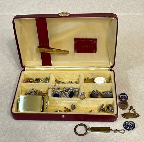 Vintage Cuff Link & Tie Tack Lot