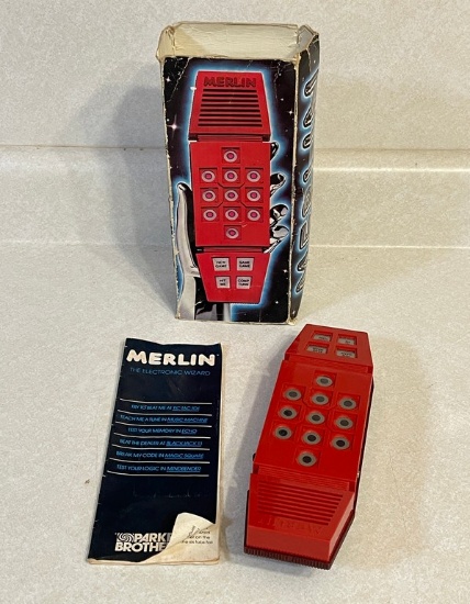 Vintage Merlin Electronic Game in Box