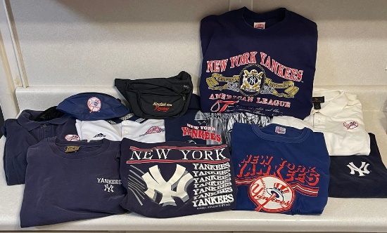 Lot Of New York Yankee T-Shirts & Polo Shirts