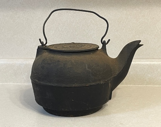 Antique Cast Iron Kettle