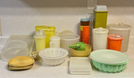 Large Tray Lot Tupperware